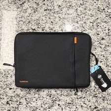 NWT tomtoc Defender-A13 360° Protective Laptop Sleeve Case Black polyester picture