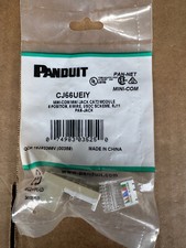 Panduit CJ66UEIY Mini-Comm Cat3 Module, 6 Position, 6 Wire New in Sealed Package picture