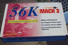MACH2 56K Internal Data/Fax Modem - V.90 - PCI for Windows 95, 98 VINTAGE SEALED picture