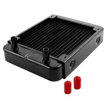 18 Pipe Aluminum Heat Exchanger Computer Water Cooling Radiator Black 120mm picture