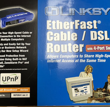 Linksys EtherFast Cable/DSL with 4-Port Switch Model BEFSR41 ver. 2 Brand New picture