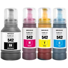 4pcs Compatible Refill Ink Bottle Replacement for 542  ET-5150 ET-5800 ST-C8000 picture