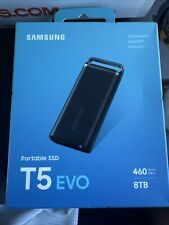 SAMSUNG (‎MU-PH8T0S/AM) T5 EVO Portable SSD 8TB (Black) NEW SEALED picture