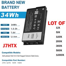 ✅LOT J7HTX 7XNTR Battery For Dell Latitude 7202 7212 Rugged Extreme Tablet Serie picture