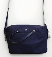 KATE SPADE Laptop Messenger Shoulder Bag Jae Navy Blue Nylon WKRU6618 picture