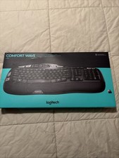 Logitech Comfort Wave K350 Ergonomic Keyboard Black English QWERTY New Sealed picture