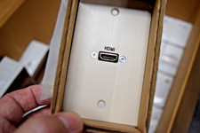 Panel Crafters HDMI pass through single aluminum wall plates (Almond) LOT OF 39 picture