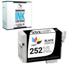 1-Pack CMYi Replacement 252XL Black Ink Cartridge for Epson Workforce WF-3620 picture
