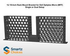 1U 19” Rack Mount for Dell OptiPlex Micro (MFF) – Single or Dual Setup picture