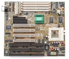Socket 7 motherboard - ASUS SP97-V -  SiS 5598 - TESTED - NO TARIFF picture