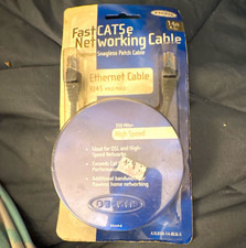 Belkin FastCAT5e Cat5e Ethernet Patch Cable 14ft Black Snagless RJ45 M/M g4 picture
