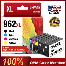 962XL Ink Cartridge Combo (5-Pack, 2BK/1C/1M/1Y) Replacement for HP 9018 9020 picture