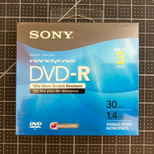 Sony DVD-R Recordable 30min 1-4x 3-Pack Sleeve 3DMR30RTH SEALED picture