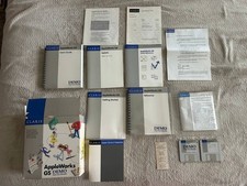 Macintosh Apple IIGS Claris Appleworks GS DEMO Software 1988. Vintage software picture