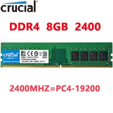 Crucial DDR4 8GB 2400Mhz  PC4-19200 288pins Desktop Memory Dimm Ram 1X8GB picture