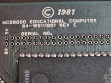 MOTOROLA 84-W8111B01 REV C  Educational Computer 1981 picture