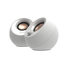 CREATIVE Pebble V3 White USB/Bluetooth / 3.5mm Pin / 45-degree Upward-Facing picture