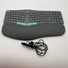Nulea HD315 Gray Green Wireless USB-C Charging Split Ergonomic Keyboard  READ picture