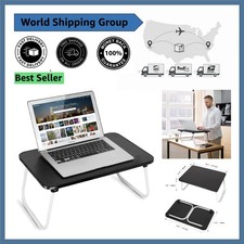 Foldable Laptop Tray - Stylish Black Table for Reading, Writing, and Breakfast picture