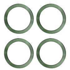Universal CD Stripe Magnetic Adapter Ring, 4 Pcs Sticker Ring, Green picture
