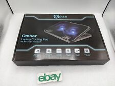 Ombar RGB Laptop Cooling Pad Dual Gaming Cooler Fans for 10-15.6