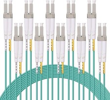 10-PACK OM3 LC to LC Fiber Patch Cable 50/125 LSZH Fiber Optic Cord 1~10 meters picture
