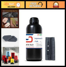 High-Temp Resistant 3D Printer Resin, Dark Grey, 1kg - Ideal for Precision Print picture