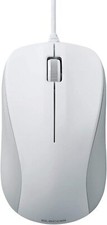ELECOM Mouse wired M size 3 button USB Laser White ROHS Directive M-S2ULWH/ picture