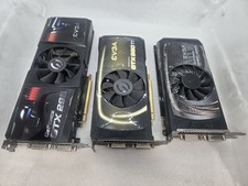 LOT OF 3 EVGA Geforce GTX Graphics Cards UNTESTED FAST  c picture