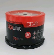 Gigaware 50 Pack CD-R Recordable Discs 700MB 80 Minutes Sealed 52X Write Speed picture
