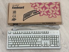 RARE NEW VINTAGE ACER ASPIRE 6511-TW WINDOWS MULTIMEDIA BEIGE USB KEYBOARD DS picture
