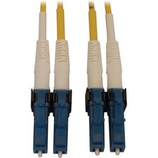 Tripp Lite 3.3ft Single Mode Duplex LC LC 9/125 OS2 Fiber Optic Cable N370X01M picture