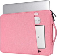 Pink Laptop Bag for Women, 17 to 17.3 Inch Notebook Sleeve Case for Acer, Dell, picture