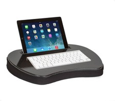 Mini Lap Desk with Memory Foam Cushion | Tablet Slot and Handle | Fits Laptops picture