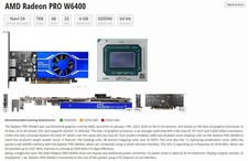 AMD Radeon PRO W6400 4GB GDDR6 Graphics Card✅2x DisplayPort✅Dell 515C6✅ picture