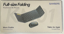 Samsers KM01 Foldable Wireless Bluetooth + 2.4GHz Keyboard & Mouse picture
