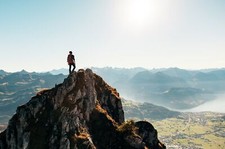 Landscape nature water mountains panorama standing Custom Gaming Mat Desk picture