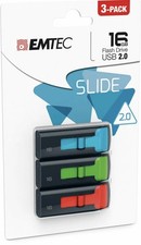 EMTEC Slide 16GB USB 2.0 3-Pack Flash Drives picture