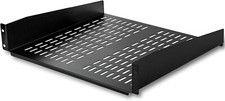  2U Server Rack Shelf - Universal Vented Rack Mount Cantilever Tray  picture