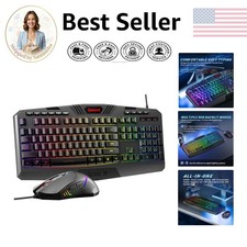 Professional Gaming Keyboard & High-Precision Mouse - Ergonomic & Dynamic RGB picture