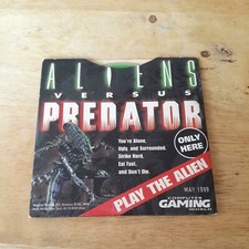 Aliens Versus Predator 1 PC CD computer gaming world Demo may 1999 paper sleeve picture