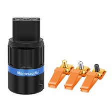 Pure Copper C19 20A IEC Plug HiFi Audio Power Cable Connector Power Female Plug picture