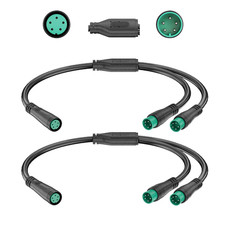 Y-Split Extension Cable 1T2 Wire 5Pin with Waterproof Connector for Ebike Light, picture