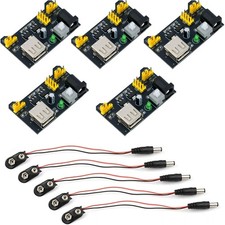 5 PCS Power Supply Module 400 830 Point Solderless Breadboard 3.3V 5V Output picture