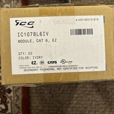 ICC Module Cat 6 EZ IVORY Qty 50 Jacks /rj45 picture