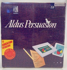 Aldus Persuasion Version 2.0 Education Version Sealed 1993 For Macintosh Plus picture