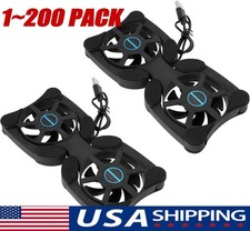 Dual USB Cooling Fan Pad Foldable Slim Fans Cooler Stand for Laptop Notebook Lot picture