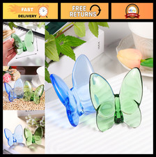 2pcs Crystal Butterfly Figurines - Glass Art Collectibles, Home Decor Gifts for picture