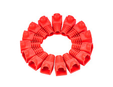 400 pcs Boot Cap Cover for RJ45 Network Connectors Cat5 Cat5e Cat6 Cable Red picture