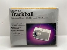 Memorex Trackball Stationary Mouse (3202-2313) Model 300. UNTESTED picture
